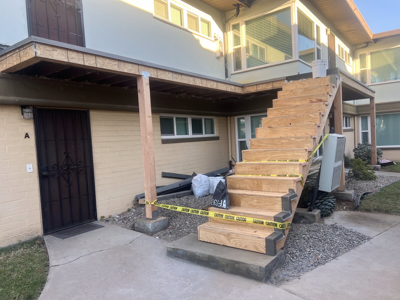 New stair framing underway