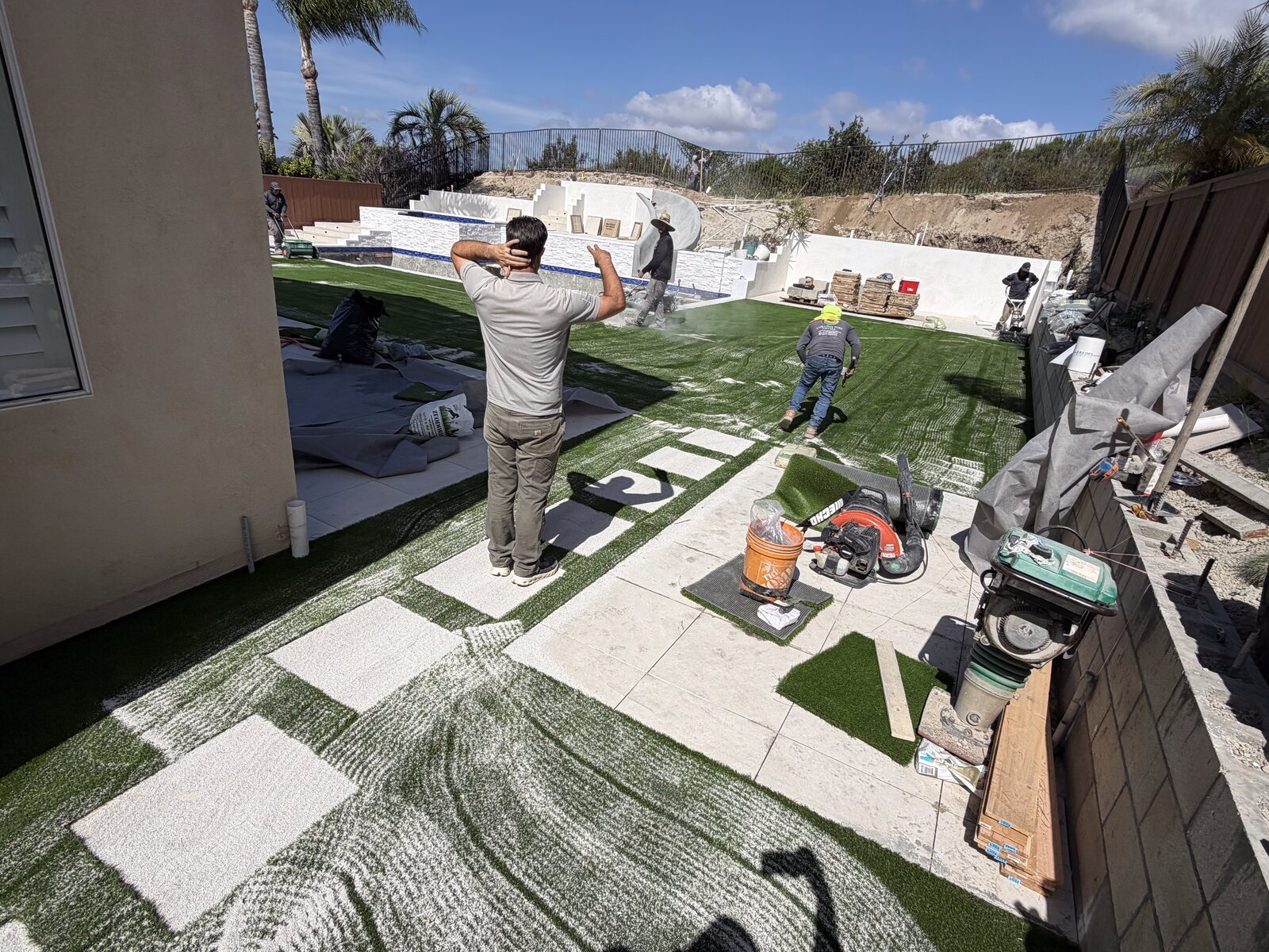 Pool & hardscape taking shape