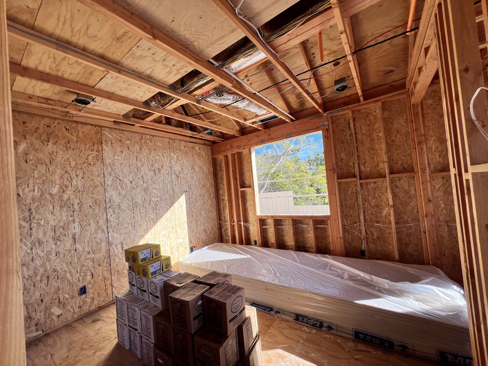 Bedroom framing & windows